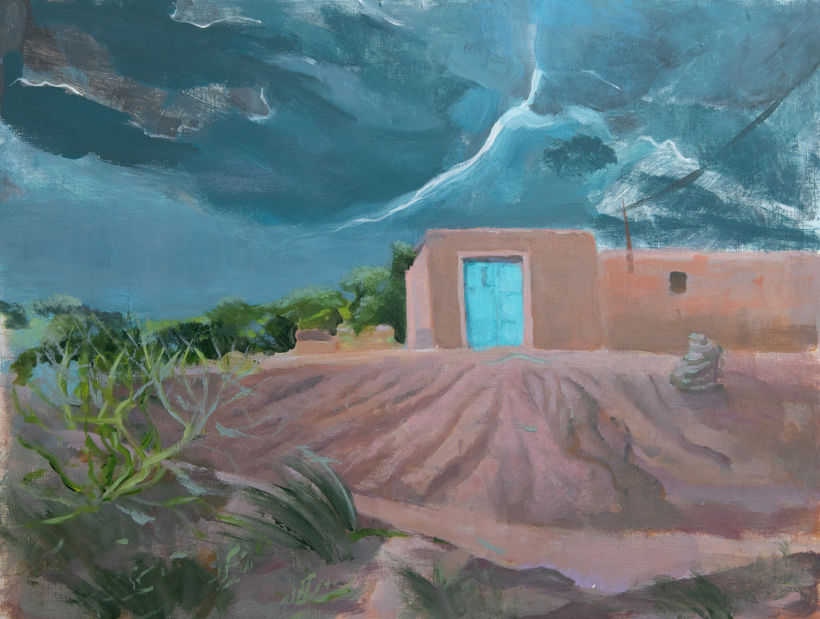 Se lanza la tormenta y doña Pirucha, la curandera está atendiendo un parto en su casa. JagÜe, La Rioja