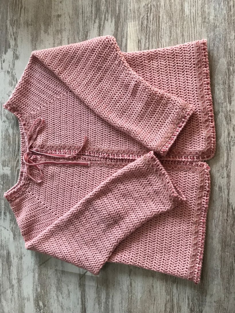 Mi Proyecto del curso:  chaqueta de crochetTop-down: prendas a crochet de una sola pieza 3