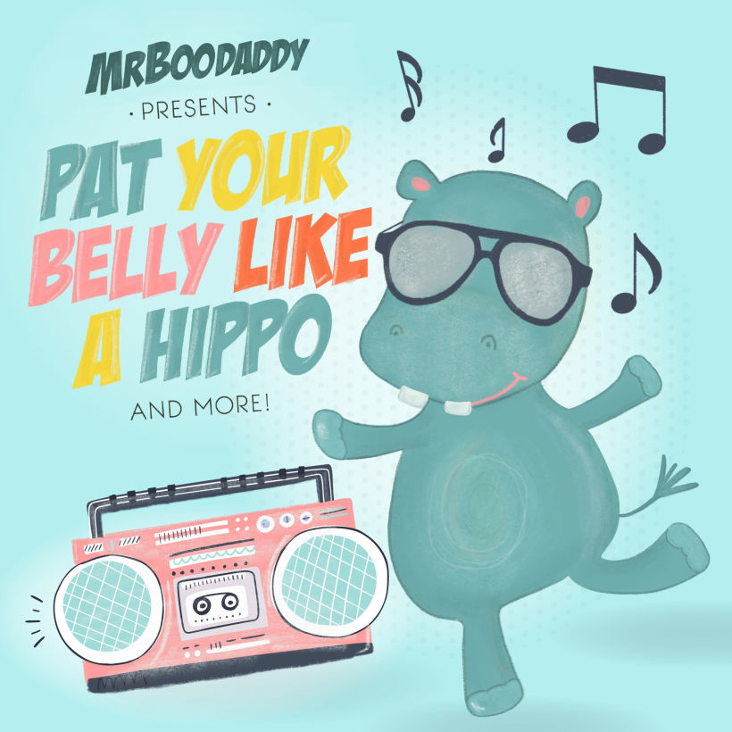 Album art for my album, Pat Your Belly Like a Hippo