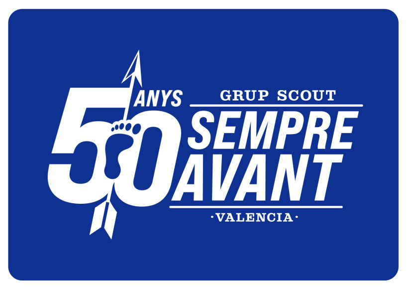 Re-diseño Marca para 50 aniversario Grupo Scout 1