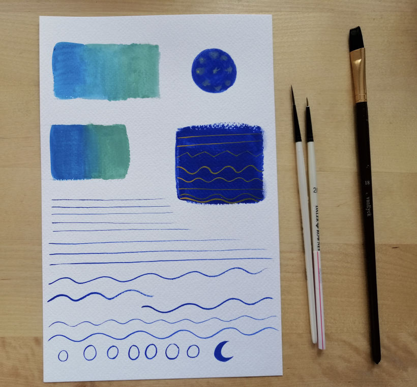 My project in Painting with Gouache: Create Poetic Illustrations course 3