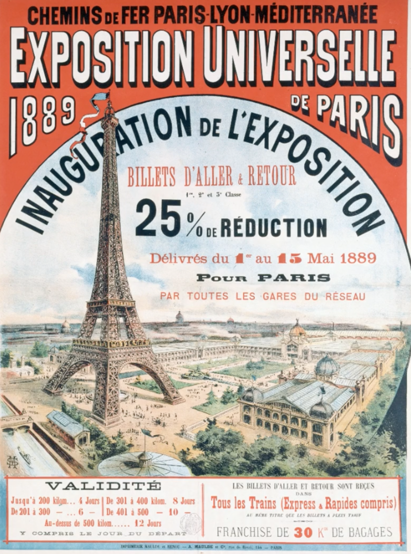 A Torre Eiffel foi criada para promover um evento chamado Feira Mundial