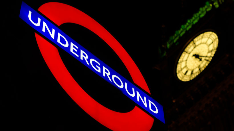 London Underground sign, London, UK.