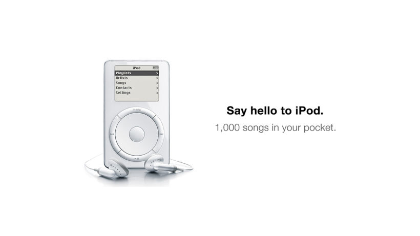 El iPod es un buen ejemplo de publicitar beneficios en vez de cualidades.