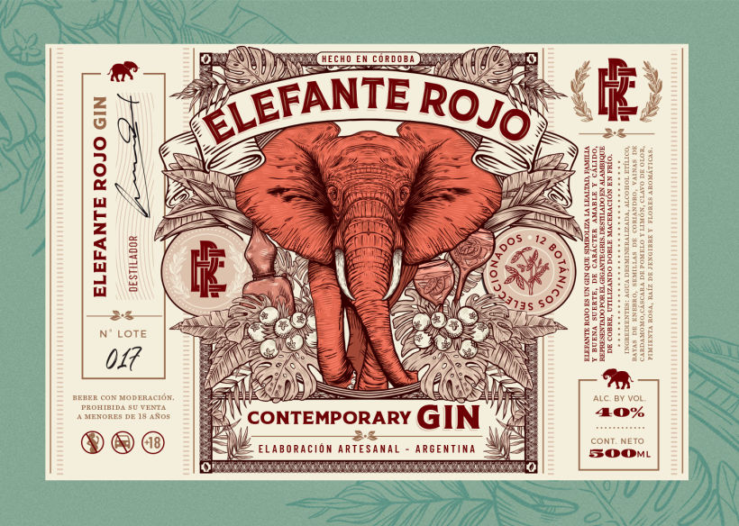 Elefante Rojo /// Gin Artesanal cordobés 🐘🇦🇷 4