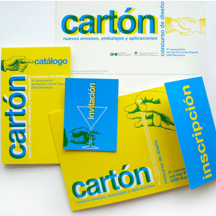Catálogo e invitación a la entrega de premios del concurso Pro Carton España 2008