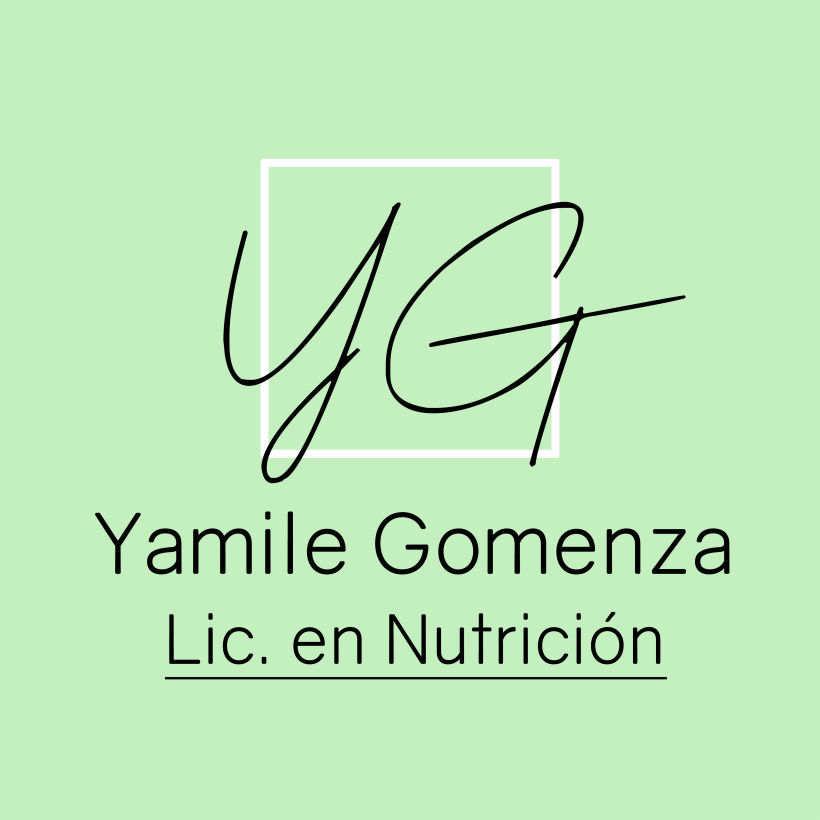 "Yamile Gomenza Lic. en Nutrición" Logotipo (2021)