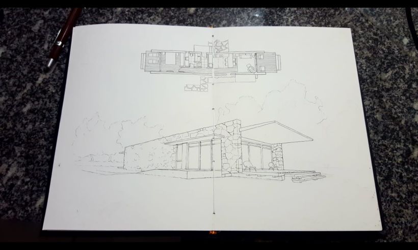 Meu projeto do curso: Ilustração artística de arquitetura à mão livre 2