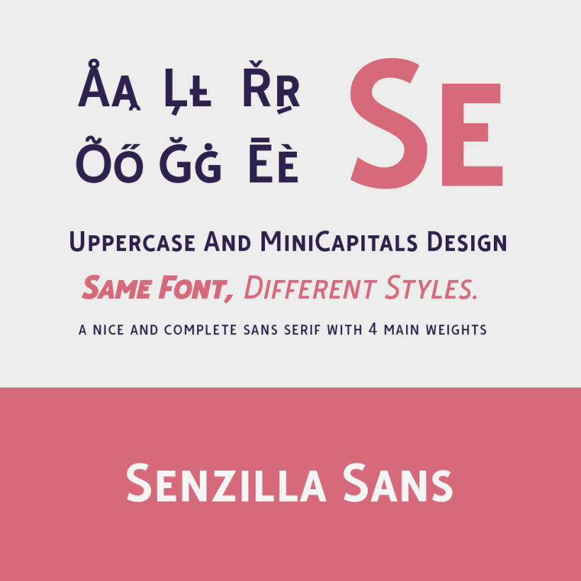 Senzilla Sans Font Family 3