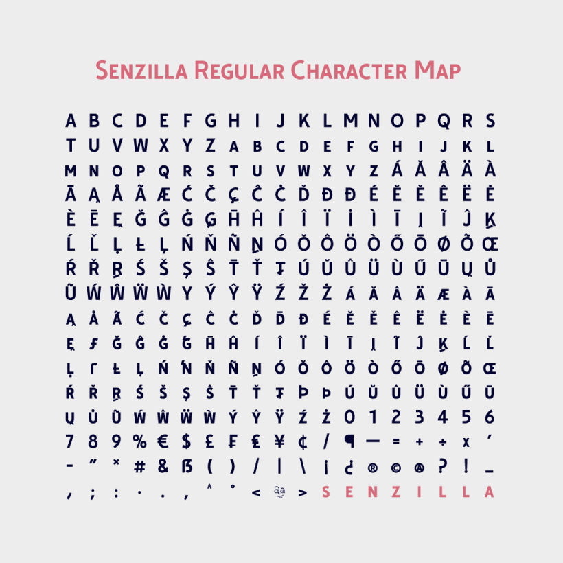Senzilla Sans Font Family 6