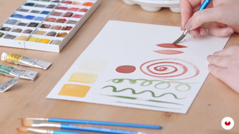 Dipingere forme di vario tipo ti aiuta a migliorare la precisione delle pennellate.