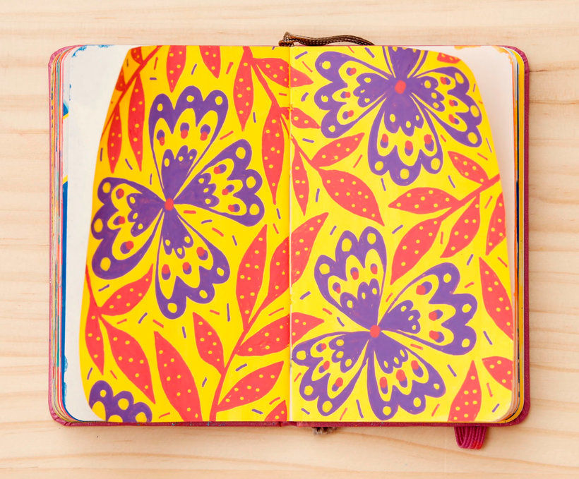 My project in Botanical Patterns in a Sketchbook: Conquer the Blank Page course 17