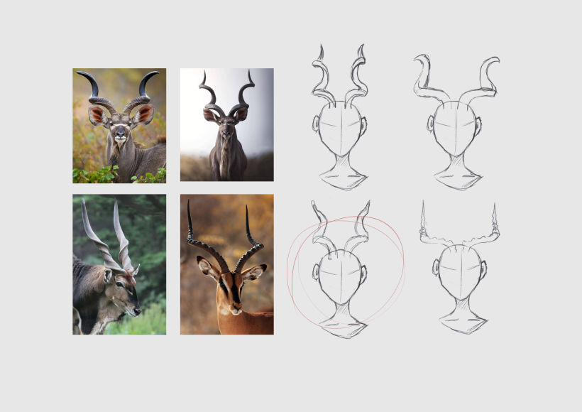 Horns sketches