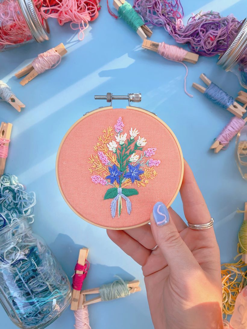 "Mini Floral" Hand Embroidery Pattern