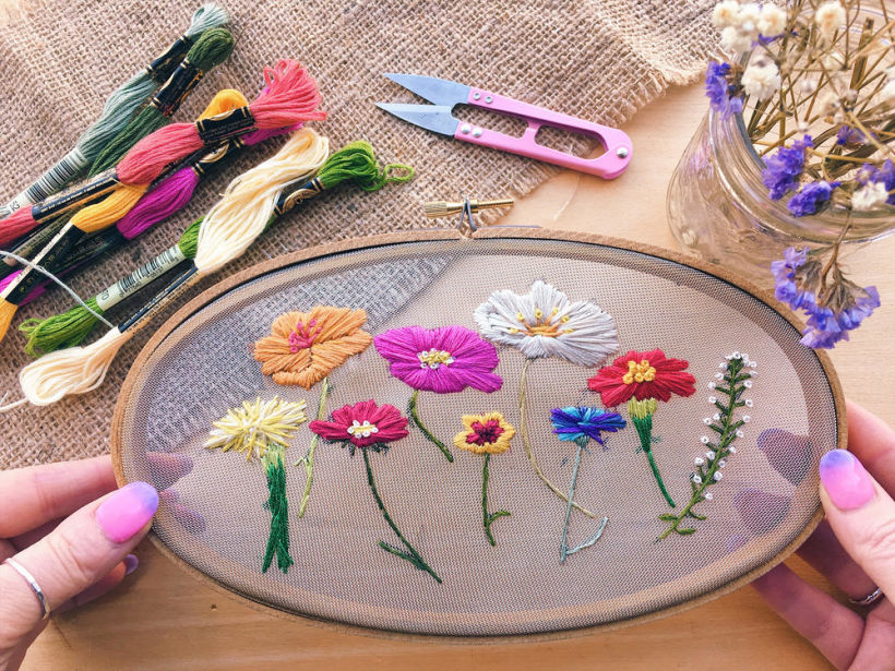 "The Wildflowers" Hand Embroidery Pattern