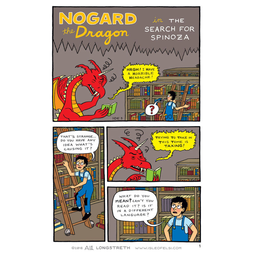 Nogard the Dragon in The Search for Spinoza - Page 1