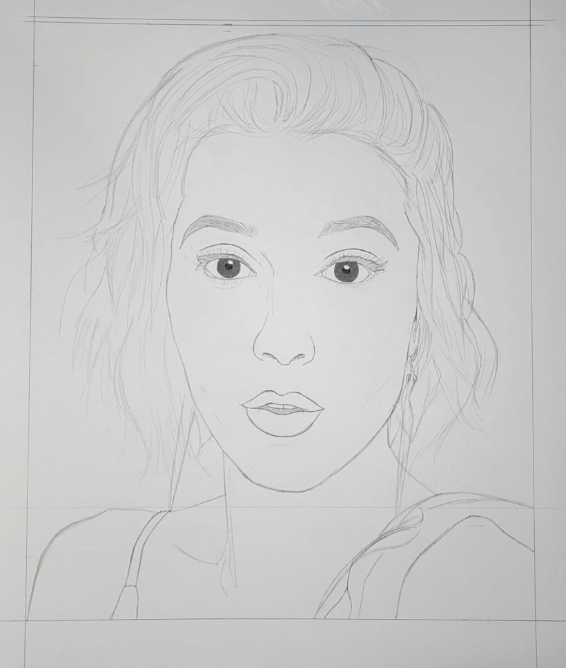 Mi Proyecto del curso: Retrato realista con lápiz de grafito 7