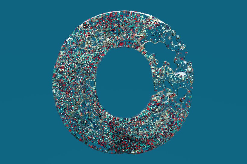 X-Particles letter O