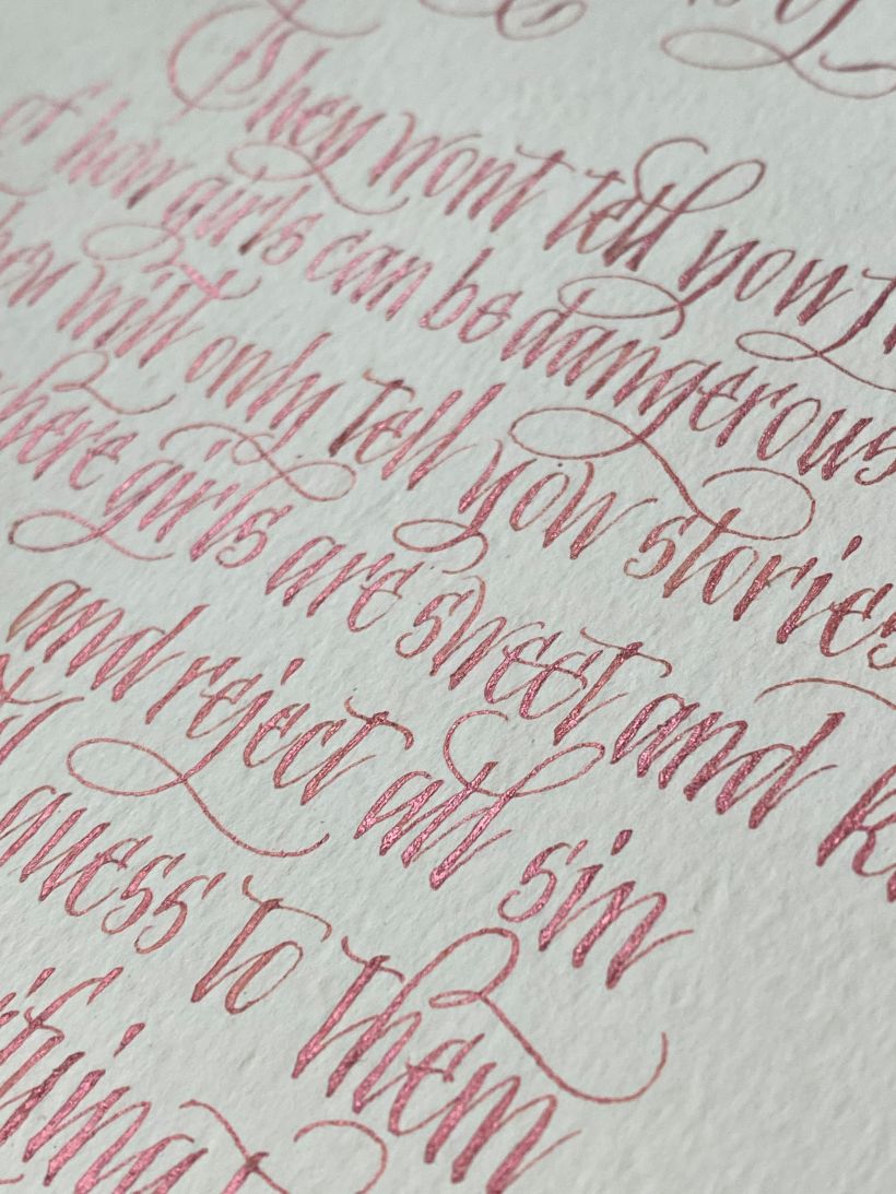 Piezas de caligrafía 16