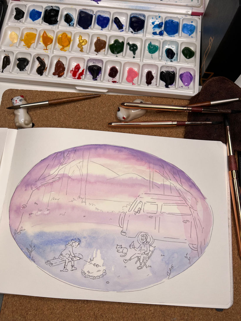 My project in Negative Watercolor Painting for Children's Illustration course 3