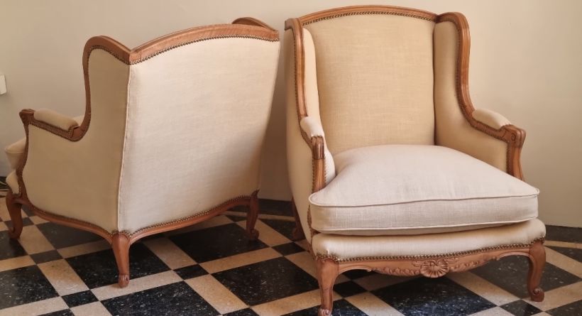 COSTURA INVISIBLE,  proceso de tapizado de un sillón  16