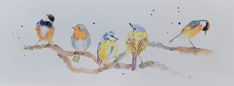 My project in Artistic Watercolor Techniques for Illustrating Birds course 3