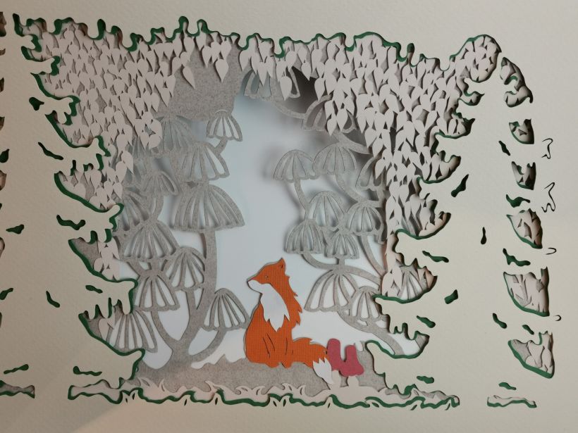 My project in Paper Cutting: Create Paper Scenes with Depth course 8