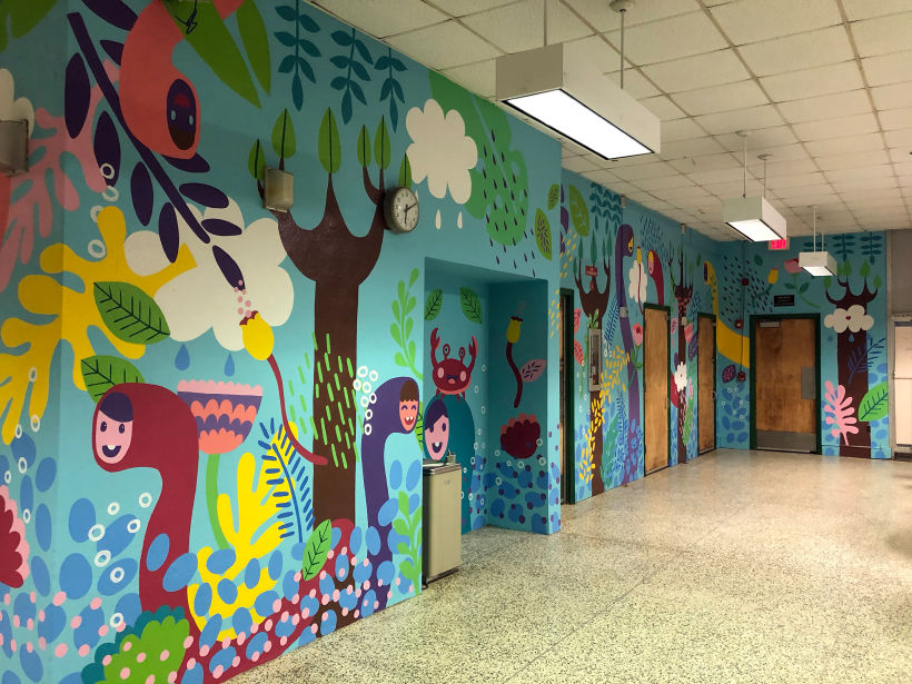 Mural for school cafeteria 1