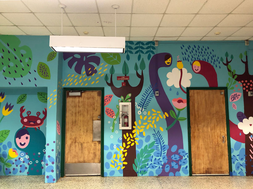 Mural for school cafeteria 2