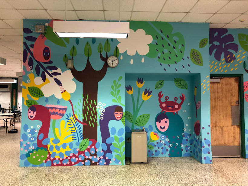 Mural for school cafeteria 3