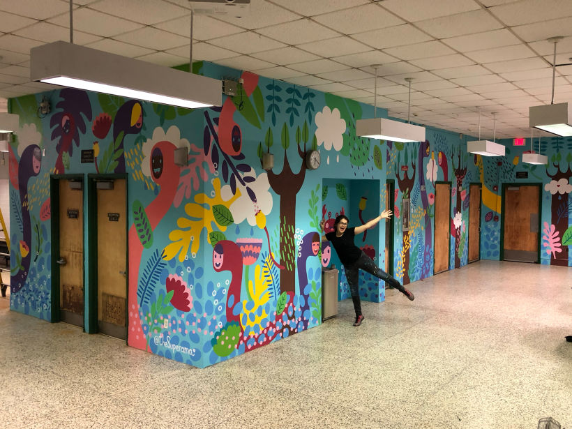 Mural for school cafeteria 9