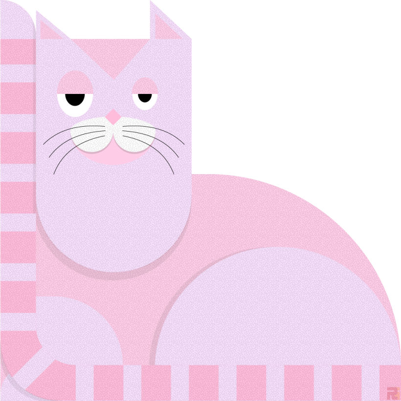 Cat Illustration for Alphabet B