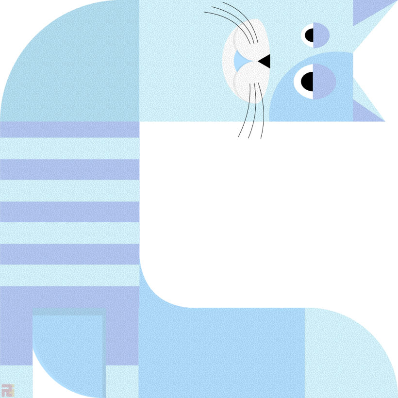 Cat Illustration for Alphabet C