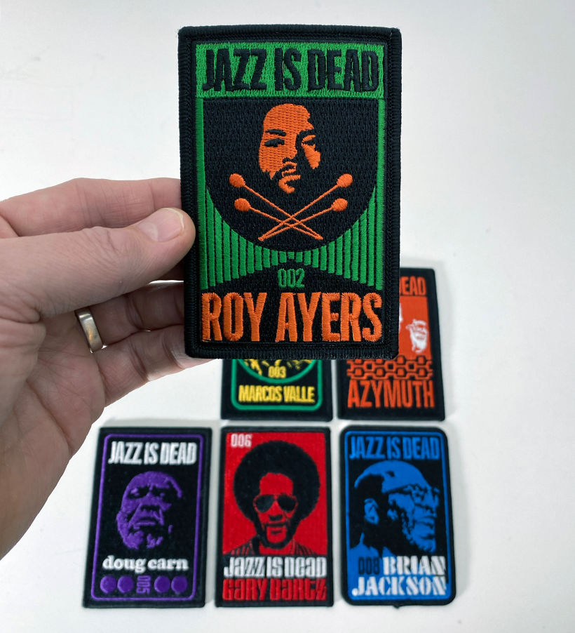 Jazz is Dead embroidered patches