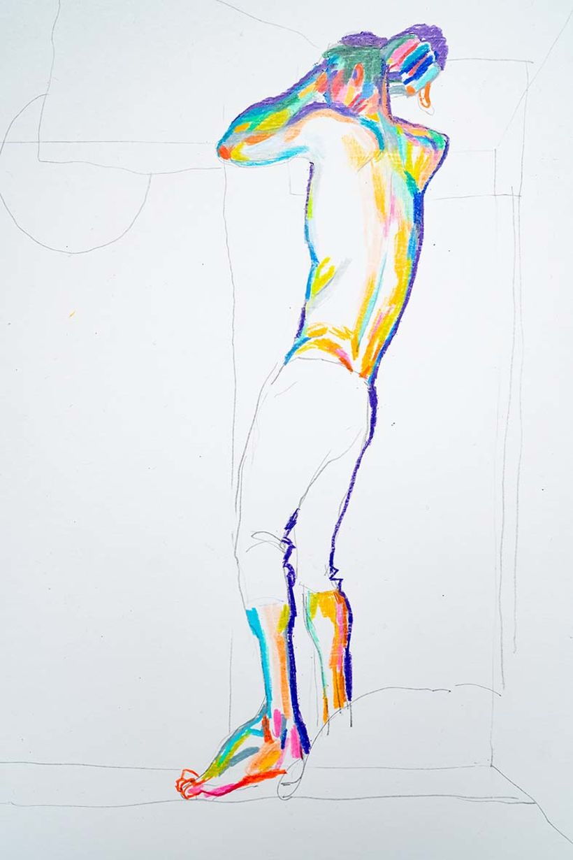 Mi Proyecto del curso: Dibujo expresivo de la figura humana: explora formas y colores 3