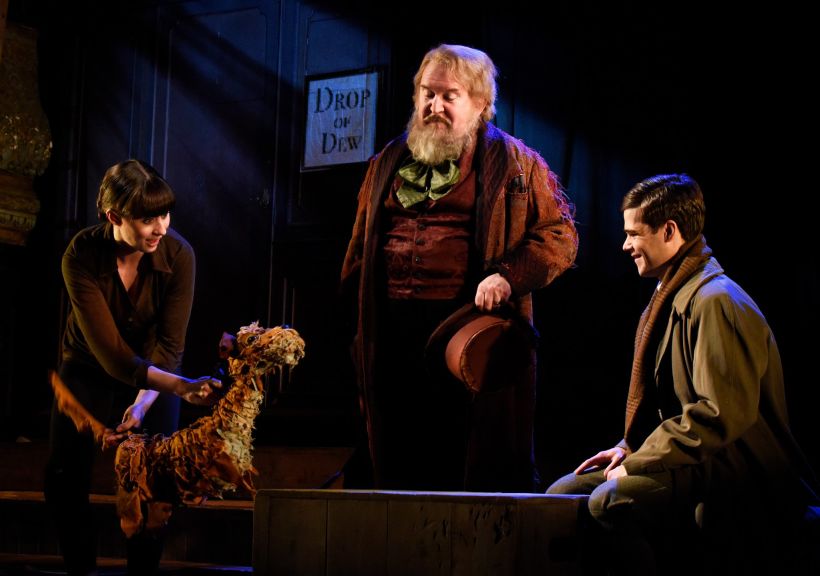 Molly Roberts, Nigel Betts and Theo Ancient in "The Box of Delights" (2018) Photo © Nobby Clarke