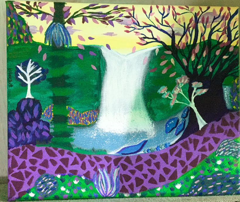 Mi Proyecto del curso: Naturaleza con pintura acrílica: del cuaderno al lienzo  1