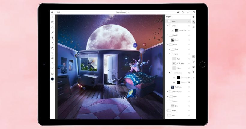  Photoshop para iPad tiene algunas limitaciones en comparación a su versión para escritorio.