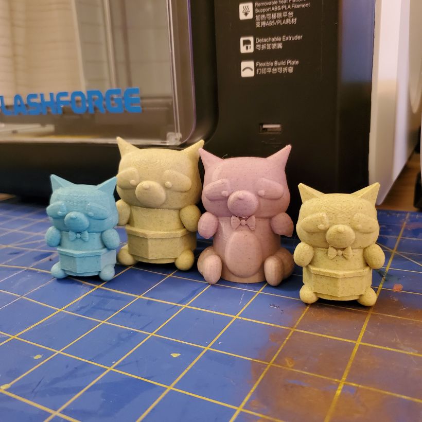 I used my 3D printer to print out a few prototypes.