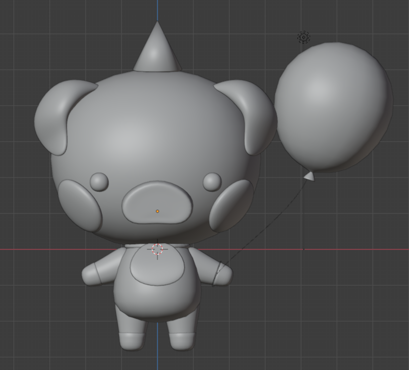 Little simple bear (with blender project)