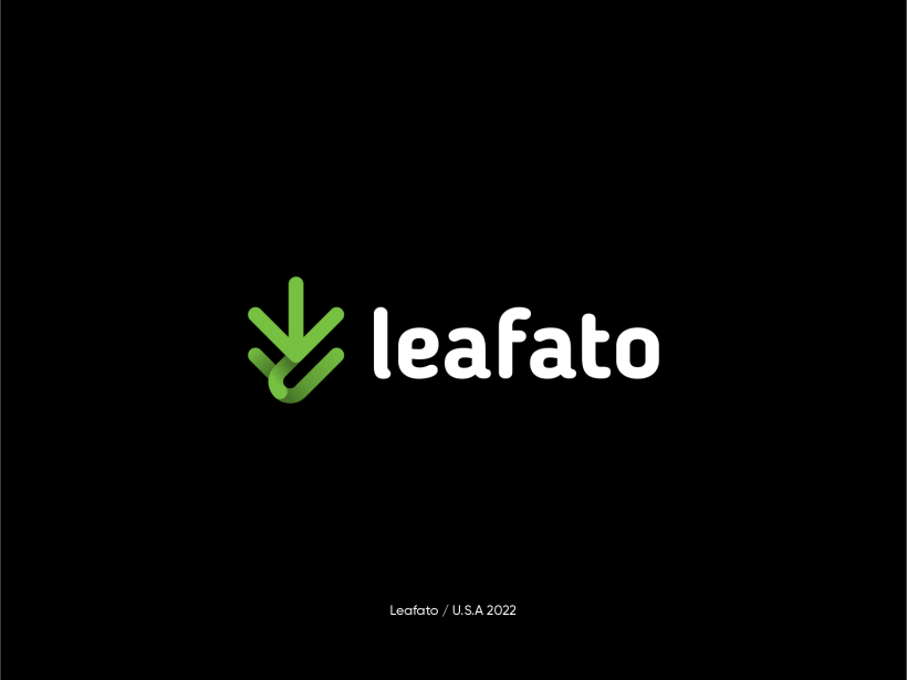 Leafato fué un imagotipo que se realizó para una empresa de manejos administrativos en el rubro del Cannabis en U.S.A