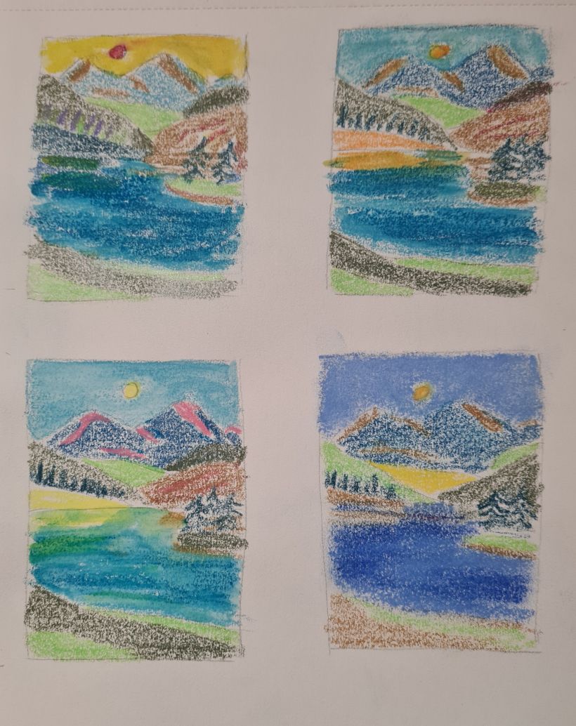 Mon projet du cours : Dessin de paysage aux pastels : jouez avec la lumière 2