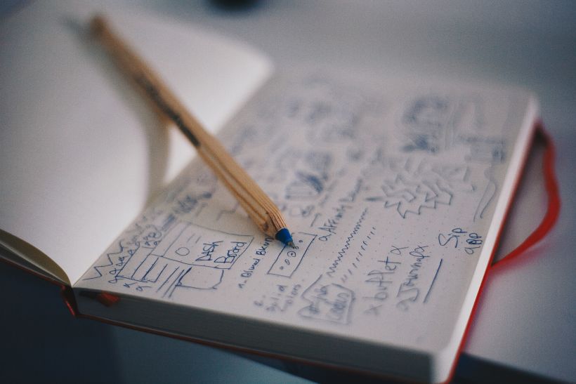 Ideation is when you jot down all your ideas: good and bad. Photo: Unsplash