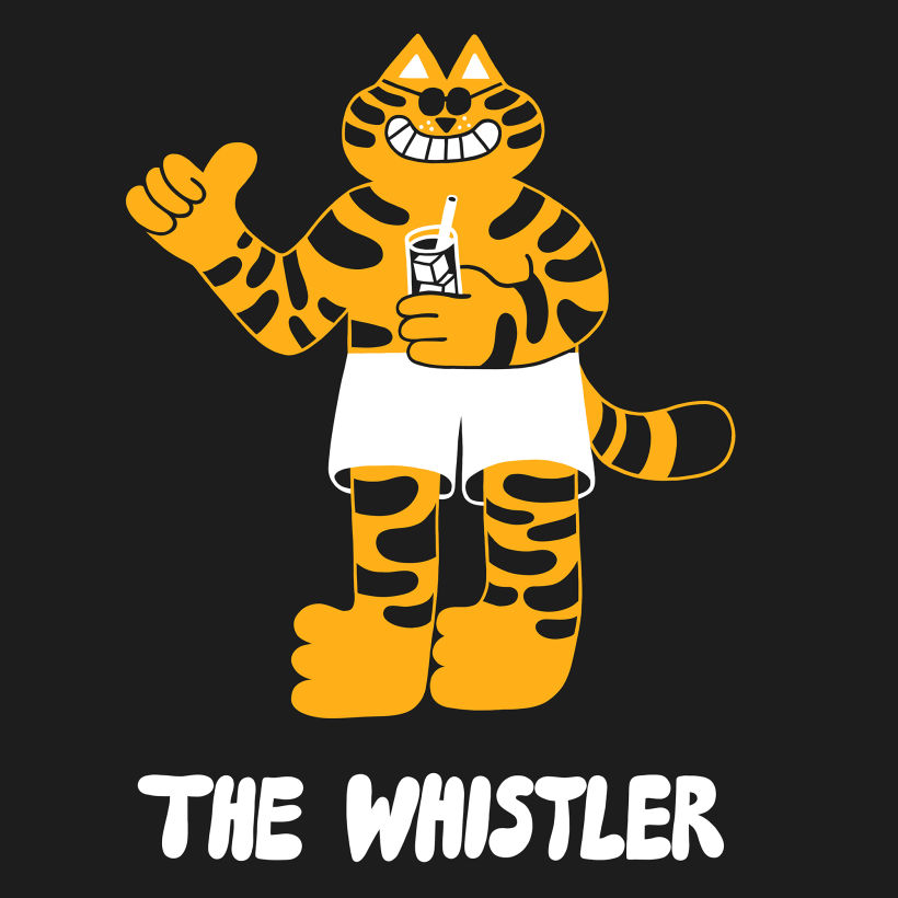 T-shirt designs for The Whistler Bar 1