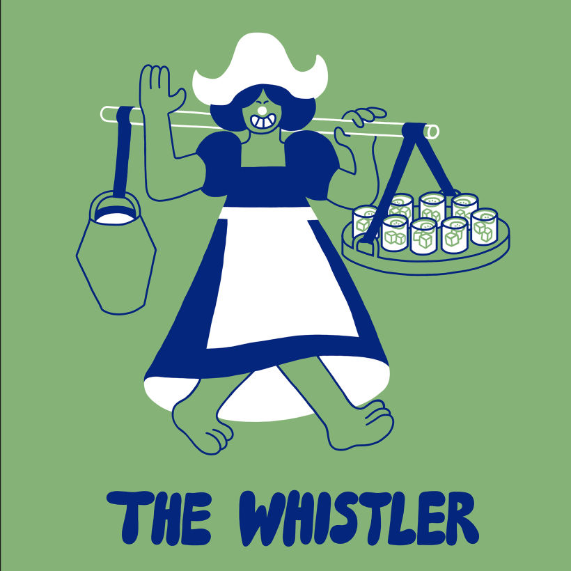 T-shirt designs for The Whistler Bar 3