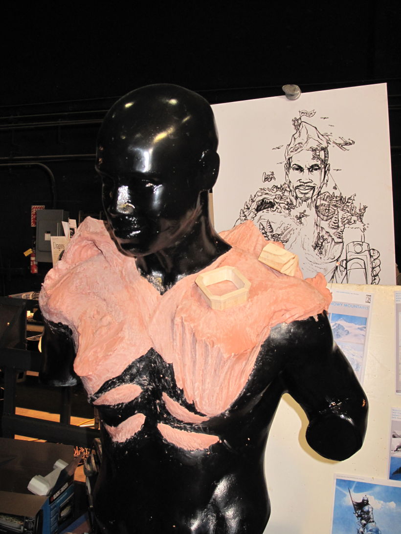 Prosthetics Applied to One of Three Mannequins