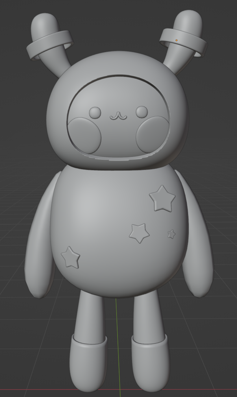 Mi Proyecto del curso: Creación de personajes kawaii en 3D con Blender  5