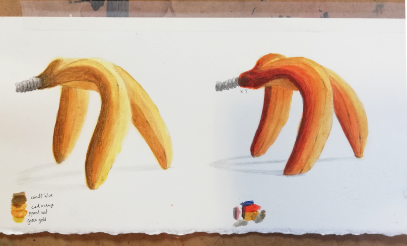 Premium Vector | Banana water colour drawing