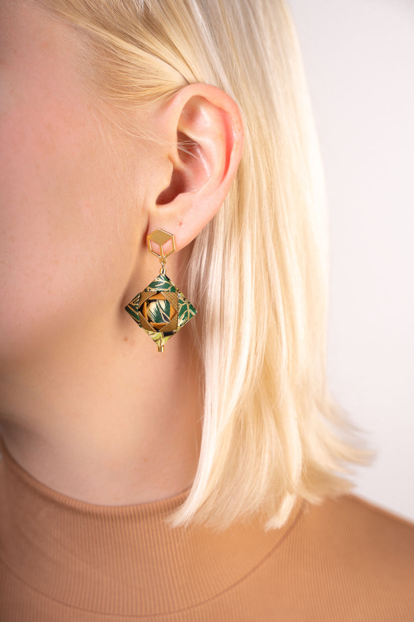 Paper Earrings by Renata Mayumi Jewellery  As seen in Spani  Flickr