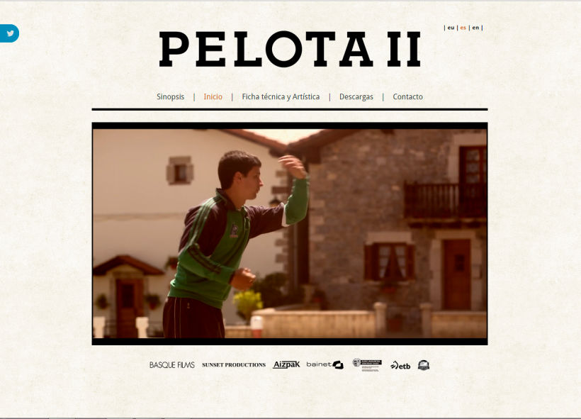 Sitio web del documental Pelota II (home)
